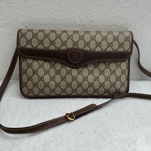 Gucci Brown Monogram Crossbody Bag (Reposhed)